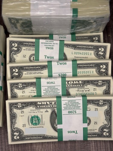 Pack new 2 bills - of, $2