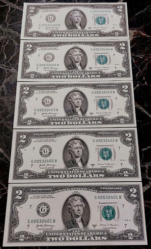 Two dollar bills - dollar, premium